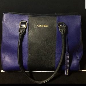 Calvin Klein Blue Black Purse